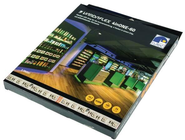 Rutec B79543 VARDAflex 4inONE-60 - 5M-Rolle Flex. LED Leiste, Innen, RGBWW, 3000K