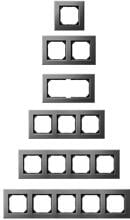 Merten Metallrahmen, M-PLAN, Rhodiumgrau 