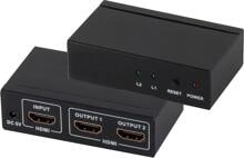 S-CONN HDMI-Verteiler, 1 x IN 2 x OUT Netzteil, 4K2K 3D (05-03002)