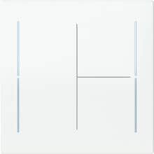 Busch-Jaeger LFW/A.3.70.11-44G Abdeckung für Keypad, art linear®, 3-fach, studioweiß glänzend (2CKA006199A0028)