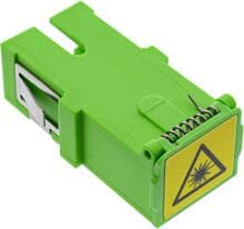 InLine LWL-Kupplung, Simplex SC/SC, singlemode, Keramik-Hülse, mit Shutter (89992F)