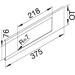 Hager Blende 3-fach R7 für UP-Einsatz mit Rahmen zu FB Oberteil 230 mm, PVC, verkehrsweiß (L92339016)