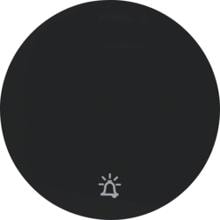Berker 16202025 Wippe mit Aufdruck Symbol Klingel, R.1/R.3, schwarz glänzend