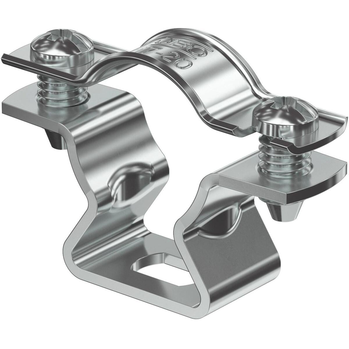 OBO Bettermann ASL 733 20 ALU Abstandsschelle mit Langloch, 17-20mm, Aluminium (1362814)