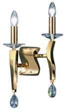 Brumberg GIRATA Wandleuchte, E14, 2x40 W max., gold glänzend (809042)