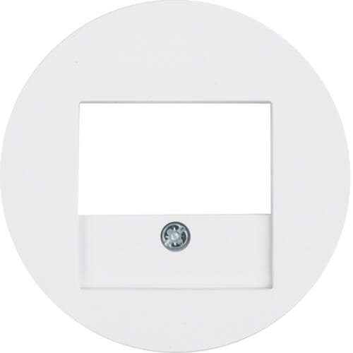Berker 10382089 Zentralstück mit TAE-Ausschnitt, R.1/R.3/R.Classic, polarweiß glänzend