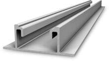 K2 Systems K2 BasicRail 22, Schnellmontageschiene, Aluminium, silber