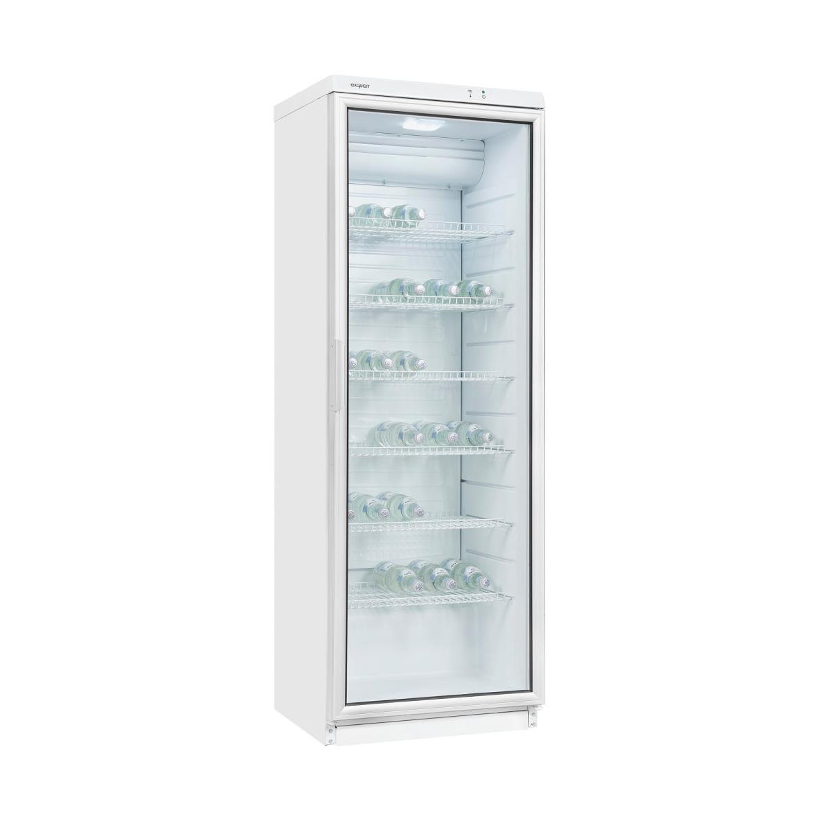 Glastür-Kühlschrank, weiß Exquisit cm Wagner GKS350-1-GT-280D 320l, 60 breit, Elektroshop