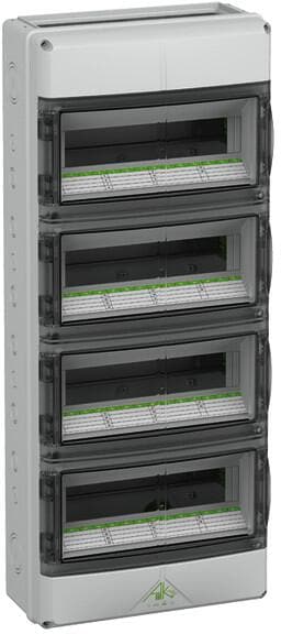 Spelsberg AK-F 56 Kleinverteiler, 56 Teilungseinheiten, IP65, 4-reihig, 315x750x155 mm (73355601)