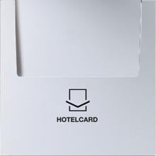 Jung AL2990CARD Hotelcard-Schalter (ohne Taster-Einsatz), aluminium, LS 990
