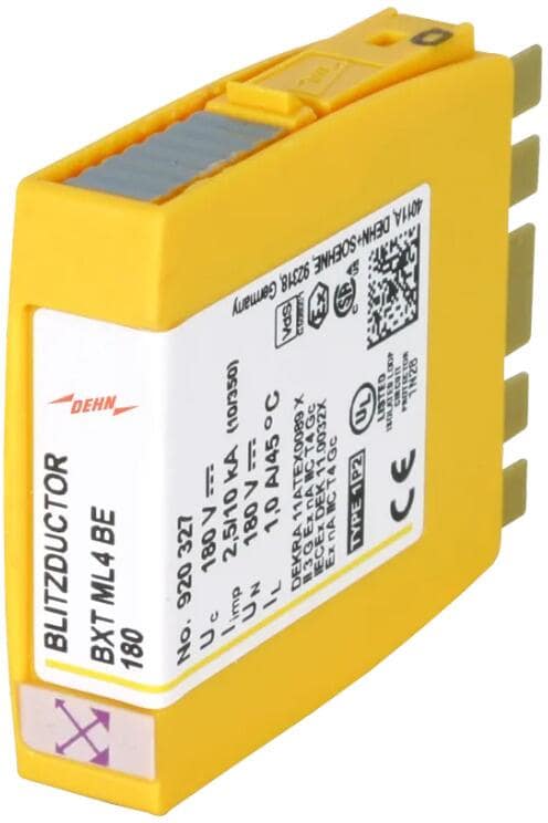 Dehn BXT ML4 BE 180 Kombiableiter-Modul für 4 Einzeladern BLITZDUCTOR XT mit LifeCheck (920327)