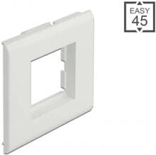 Delock Easy 45 Modulträger für Geräteeinbaukanal, 85x80mm, Kunststoff, weiß (81315)