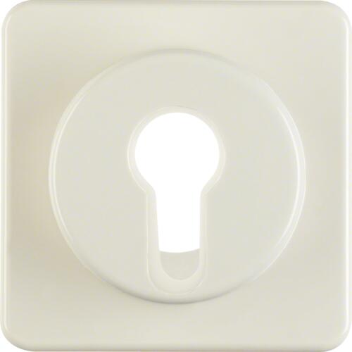 Berker 151912 Zentralstück für Schlüsselschalter/-taster, wg Up IP44, weiß glänzend