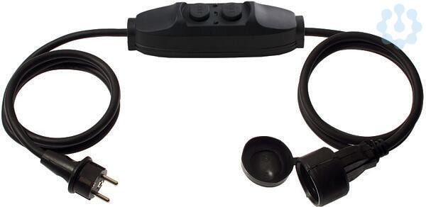 Weingärtner Personenschutz PRCD-Zwischenschalter IP44 Stecker+Kupplung 3m H07RN-F 3G1,5(21198)