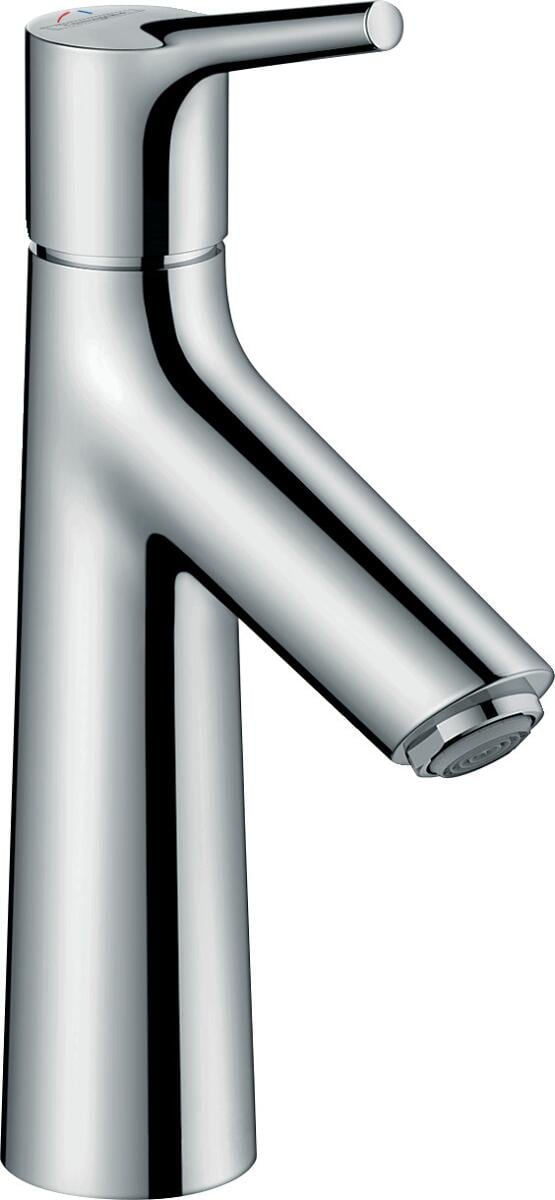 hansgrohe Talis S Einhebel-Waschtischarmatur 100 CoolStart mit Zugstangen-Ablaufgarnitur, Messing, 5 l/min, Chrom, (72022000)