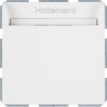 Berker 16408999 Relais-Schalter mit Zentralstück für Hotelcard, S.1, polarweiß glänzend