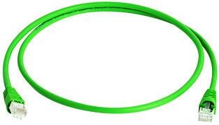 Telegärtner MP8 FS500 Patchkabel Cat.6A ISO grün 15m