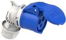 PCE TWIST CEE-Winkelkupplung, 16A, 3p, 6h, IP44, 230V, blau (8213-6)