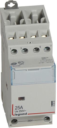 Legrand 412536 CX3 Installationsschütz 400V, 25A, 4 Öffner, ohne Handschalter