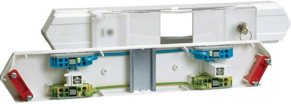 Hager L24039016 Automateneinbaueinheit, 3PLE mit Klarsichtklappe, hfr C-Profil, verkehrsweiß