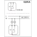 Gira 010500 Einsatz Wippschalter, 10 AX, 250 V~, Serienschalter, 1 Stück