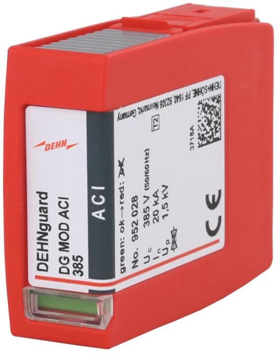 Dehn DG MOD ACI 385 Überspannungsableiter Typ 2 Schalter-Funkenstrecken-Schutzmodul für DEHNguard ACI (952028)