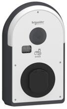 Schneider Electric EVB3I22N40M Pro AC Wallbox, 22kW, T2S Steckdose, 6mA, IP55, IK10, NFC/RFID Reader, ERK, grau/weiß