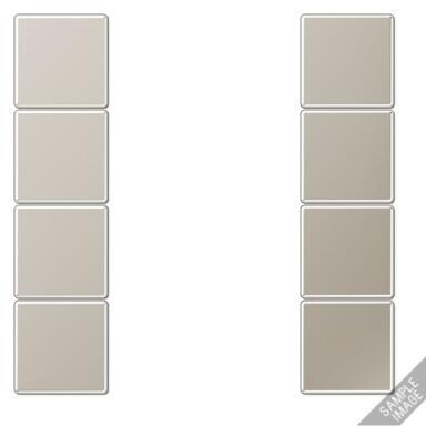 Jung GO2504TSA Tastensatz komplett 4fach, Goldfarben