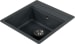 Schock Mono N-100S-FB Granitspüle mit Ablauffernbedienung, Cristadur, Einzelbecken, mit Zubehör, magma (MONN100SFBMAG)