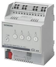 Siemens N 263D31 KNX-Binäreingang 4-fach, 10-230 V AC/DC, DIN-Schienenmontage, LED-Statusanzeige, Impulszählung, lichtgrau (5WG1263-1DB31)
