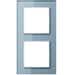 Jung AC 582 GL BLGR Glasrahmen für waagerechte und senkrechte Kombination für die Serie A, 2-fach, A creation, Glas Blaugrau