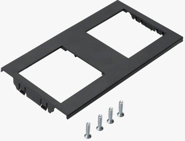Hager GTMBV04T3 Geräteträger Medienblende zum Einbau von 3 Tragbügelgeräten