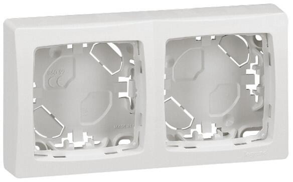 Legrand 086092 Aufputz Rahmen 2-fach Oteo weiß