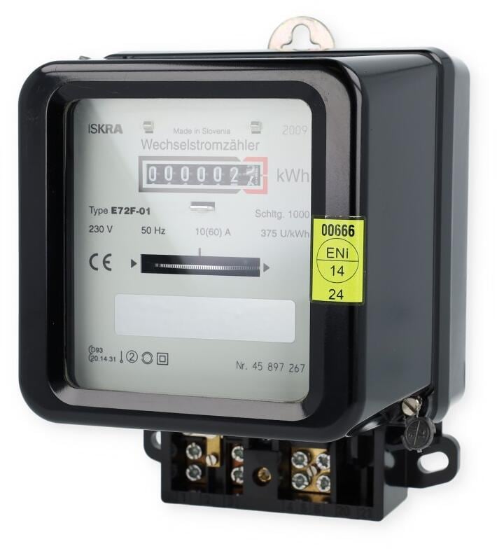 NZR Wechselstromzähler mechanisch, geeicht 10(60)A 1x230V (01020115)