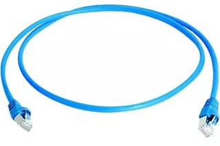 Telegärtner Cavo Di Rete Cat.6A S/FTP 10 Metri Blu: Patch Cord LSZH 10 Gigabit, Compatibile PoE+