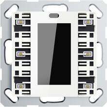 GVS CHPBD-06/55.2.00 Multifunktions-Tastsensor mit Display ADVANCE PRO, 1-/3-fach Weiss mit weissem Display, (KNX Secure) (503053426)