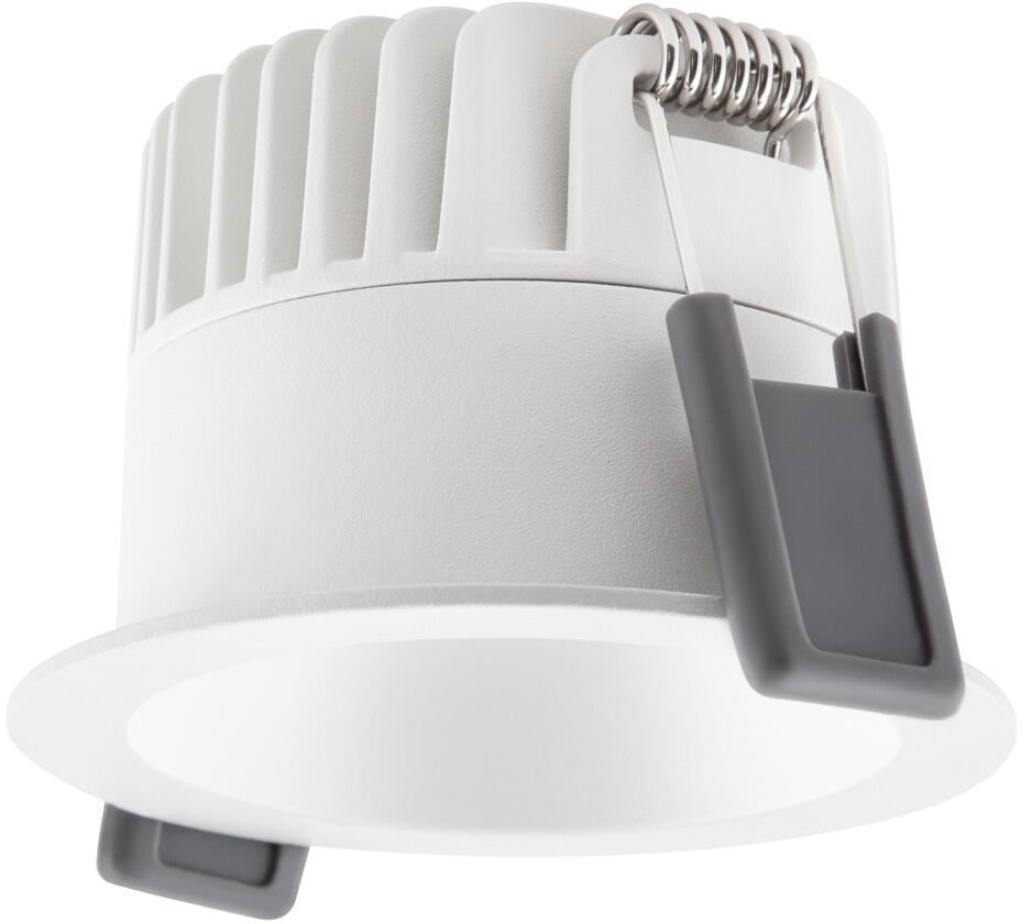 LEDVANCE Spot Darklight FIX P 8W 940 PS DIM, Einbaustrahler, blendarm, feststehend, IP44, 4000K, kaltweiß, weiß (4058075799844)