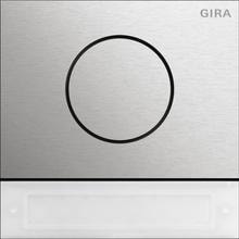 Gira 5569914 Türstationsmodul mit Inbetriebnahme-Taste, System 106, Edelstahl