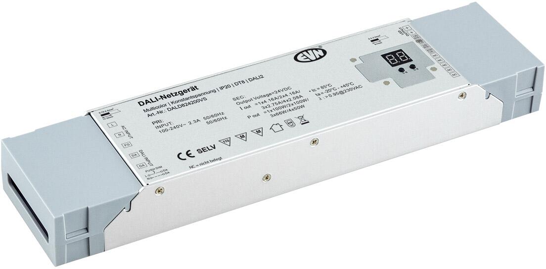 EVN DALI Multicolor-Empfänger inkl. Netzgerät, 100-240V/AC, 4x2,08A, 24V/DC, 4x50W (DALD824200VS)