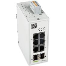 Wago 852-1328 Undustrial-Managed-Switch, 6-Port, 1000Vase-T, 2-Slot 1000Base-SX/LX