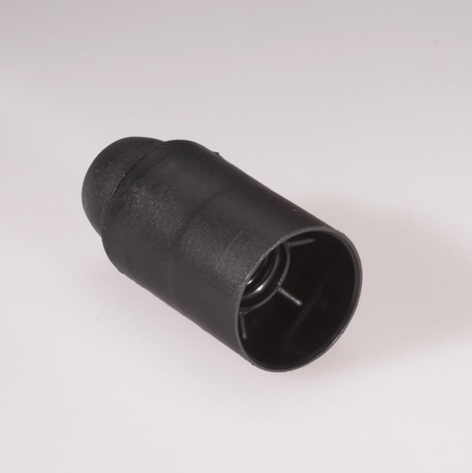 Schaum Isolierstofffassung E14, glatter Mantel, schwarz (211001)
