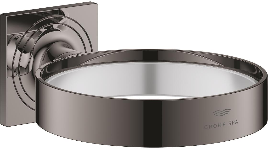 GROHE Allure Halter, für Seifenschale 40256003 oder Fön-Einsatz 40964001, hard graphite (40963A01)