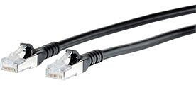 METZ CONNECT Patchkabel Cat.6A 10G AWG26 schwarz 1m