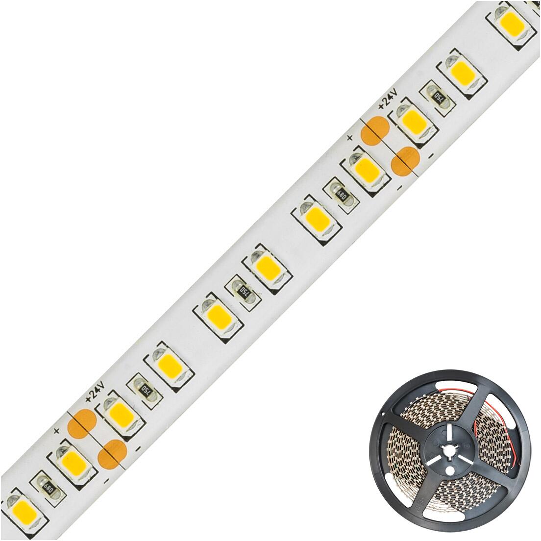 EVN ECO-Serie LED-Strip, IP54, 24V/DC, 14,4W/m, 1337lm/m, 120LED/m, 5m-Rolle, 3000K (STR54241202802)
