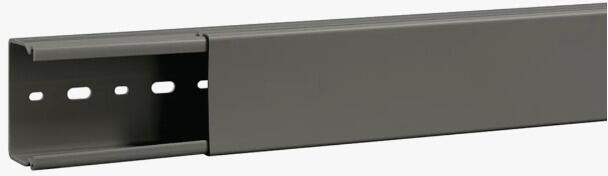 Hager B4006007030B Verdrahtungskanal ohne Seitenstanzung aus PVC BA6 40x60mm steingrau (VPE = 32m)