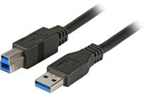 EFB-Elektronik USB3.0 Premium Anschlusskabel A-B, St.-St., schwarz