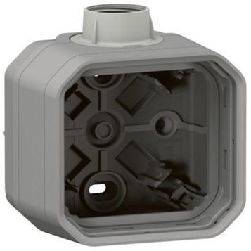 Legrand Plexo New 1-fach Gehäuse mit Kabeleinführung, PG 16, grau (069652L)