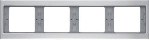 Berker 13837003 Rahmen, 4fach, waagerecht, K.5, Alu, Aluminium eloxiert