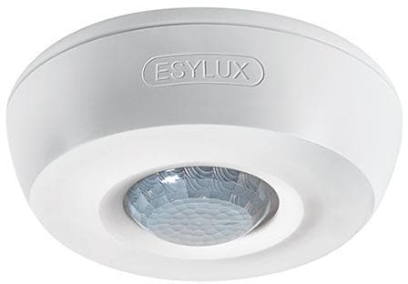 EsyLux PD 360/8 KNX BASIC Decken Präsenzmelder, 360°, 8m, 5 – 2000 lx, weiß (EB10430442)