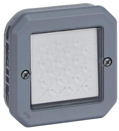 Legrand Plexo New Einsatz Wechselschalter 16AX, Steckklemmen (SL), IP 55, grau (069523L)